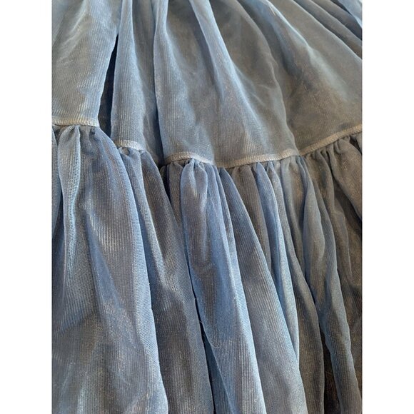 Vintage Partner Please Malco Modes Petticoat Blue Crinoline Square Dance Skirt - Picture 8 of 9